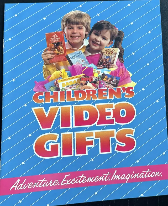 Actual Children's Video Gifts — VideoGift retail promotional poster front photograph