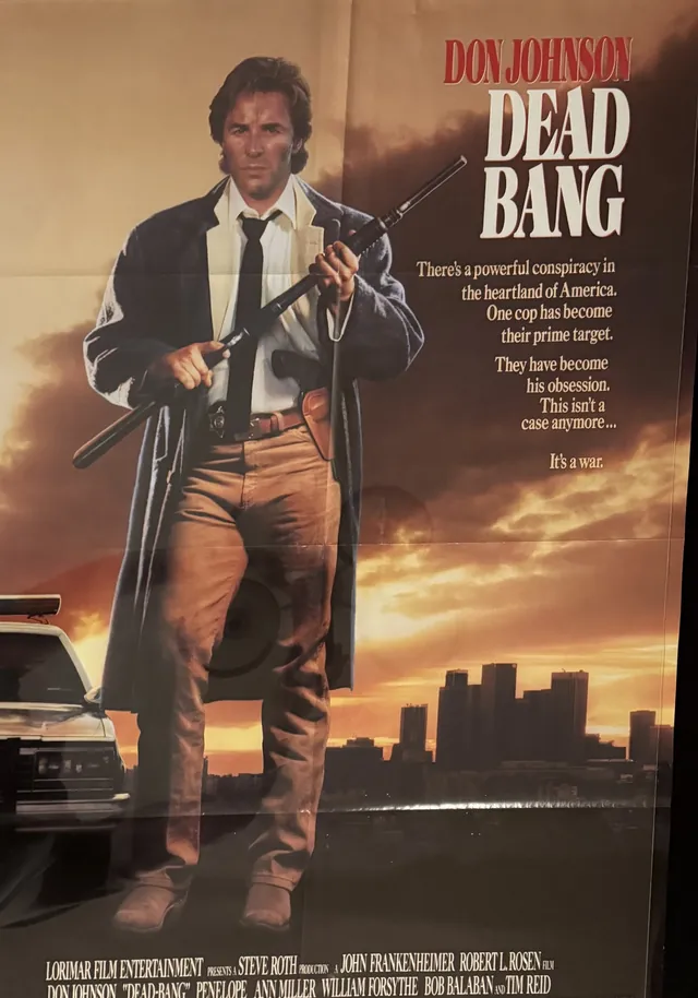 Actual Dead Bang - Warner Home Video promotional poster front photograph