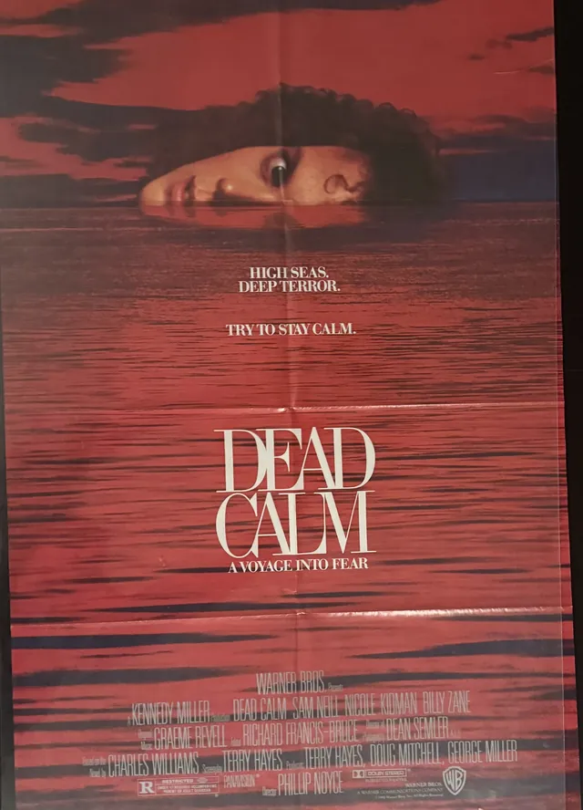 Actual Dead Calm - Warner Home Video promotional poster front photograph