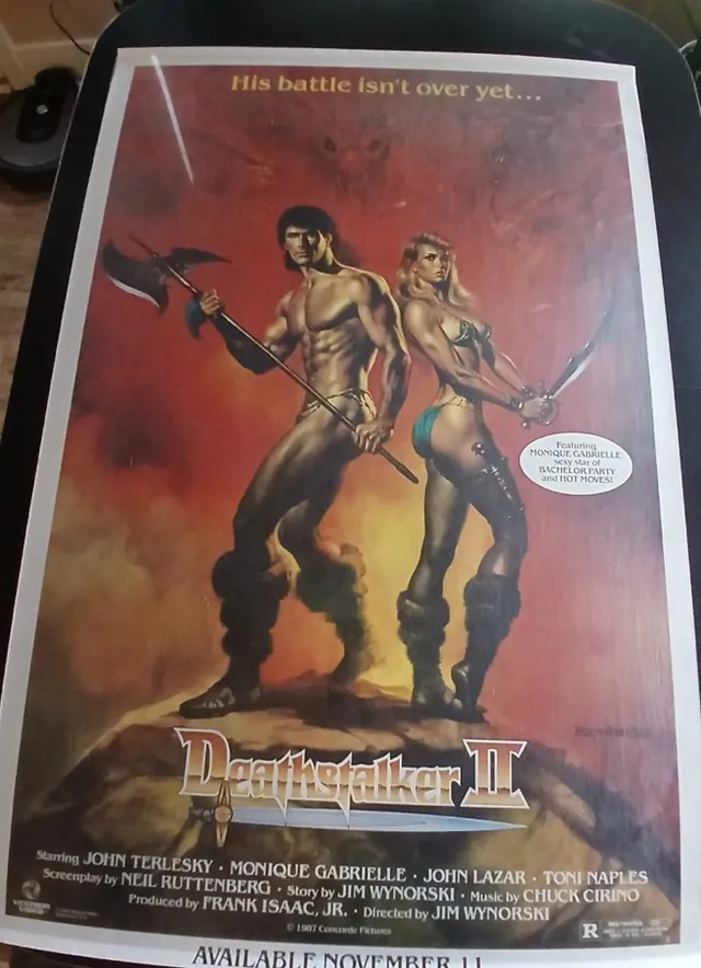 Actual Deathstalker II — home-video promotional poster front photograph