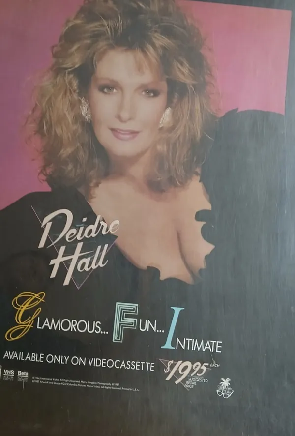 Actual Deidre Hall: Glamorous, Fun, Intimate — home-video promotional poster front photograph