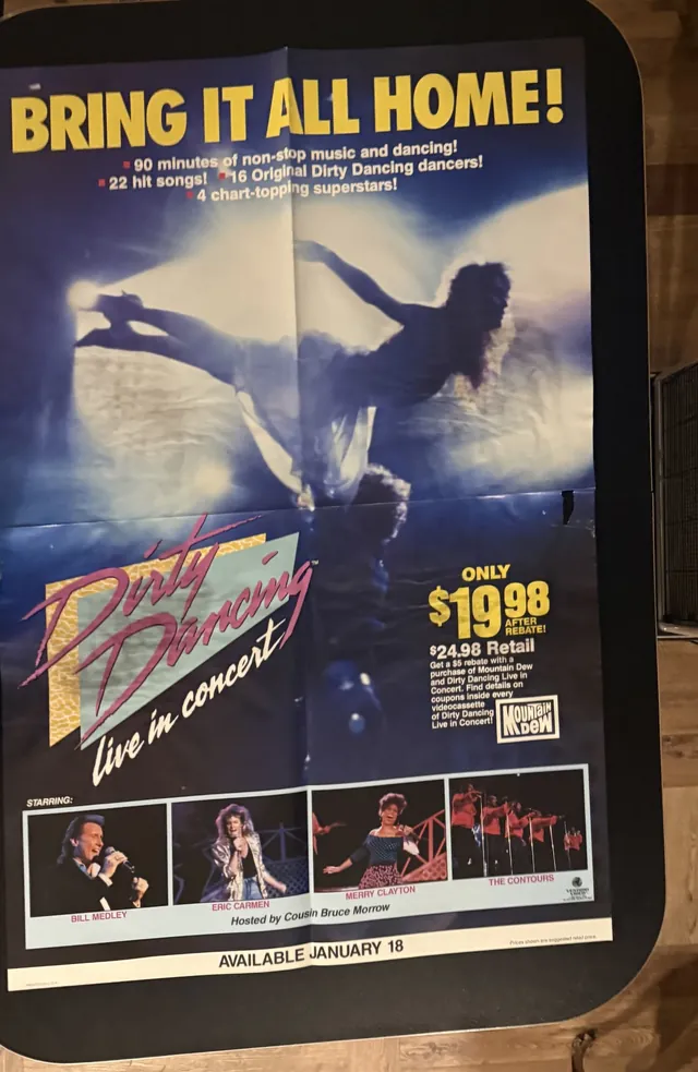 Actual Dirty Dancing Live in Concert - video promotional poster front photograph