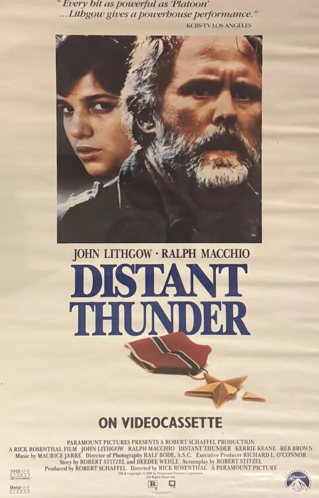Actual Distant Thunder — Paramount home-video promotional poster front photograph