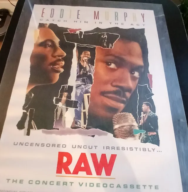 Actual Eddie Murphy Raw — home-video promotional poster front photograph