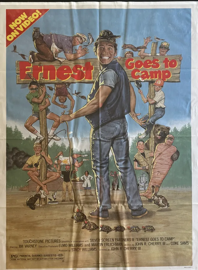 Actual Ernest Goes to Camp — Touchstone video-release poster front photograph