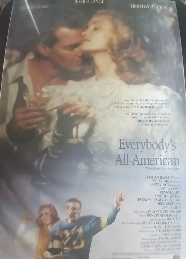 Actual Everybody's All-American — home-video promotional poster front photograph