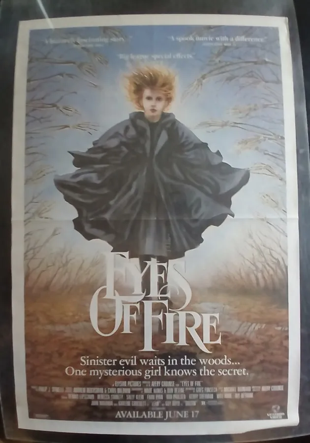 Actual Eyes of Fire — home-video promotional poster front photograph