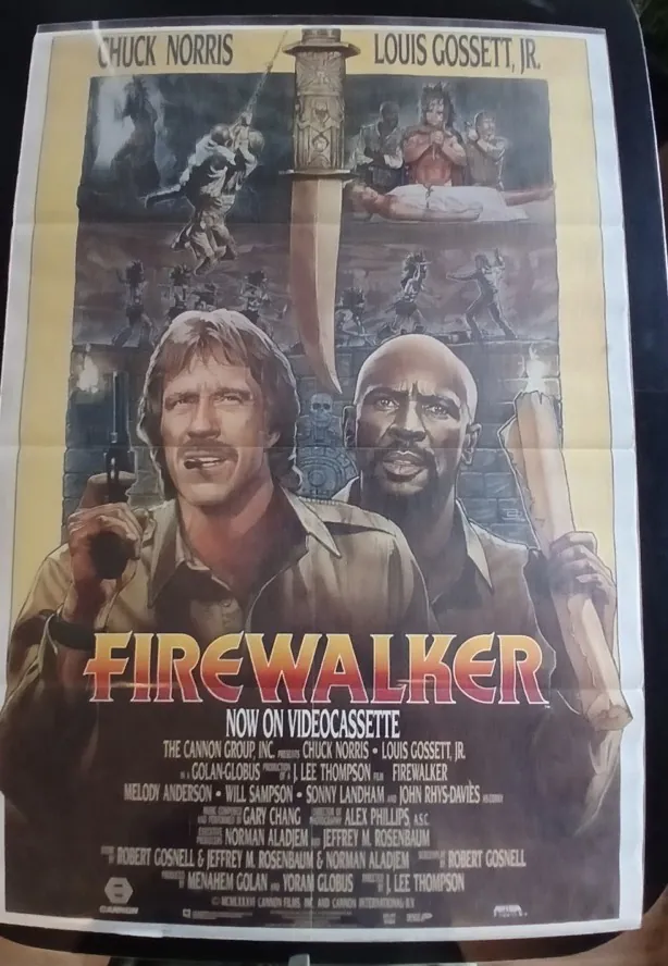 Actual Firewalker — home-video promotional poster front photograph