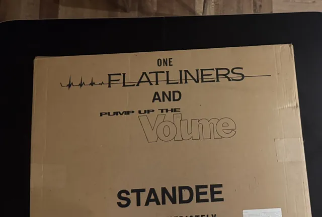 Actual Flatliners / Pump Up the Volume - standee shipping carton front photograph