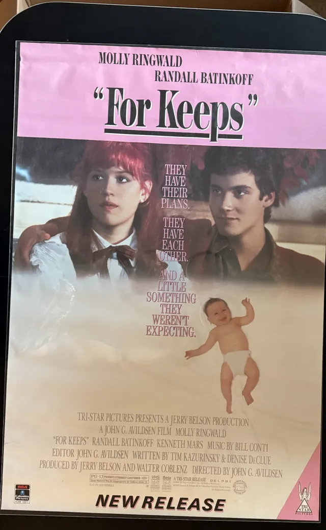 Actual For Keeps — RCA/Columbia Home Video new-release poster front photograph