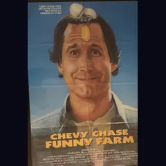 Actual Funny Farm - Warner Bros. theatrical promotional poster detail image 1