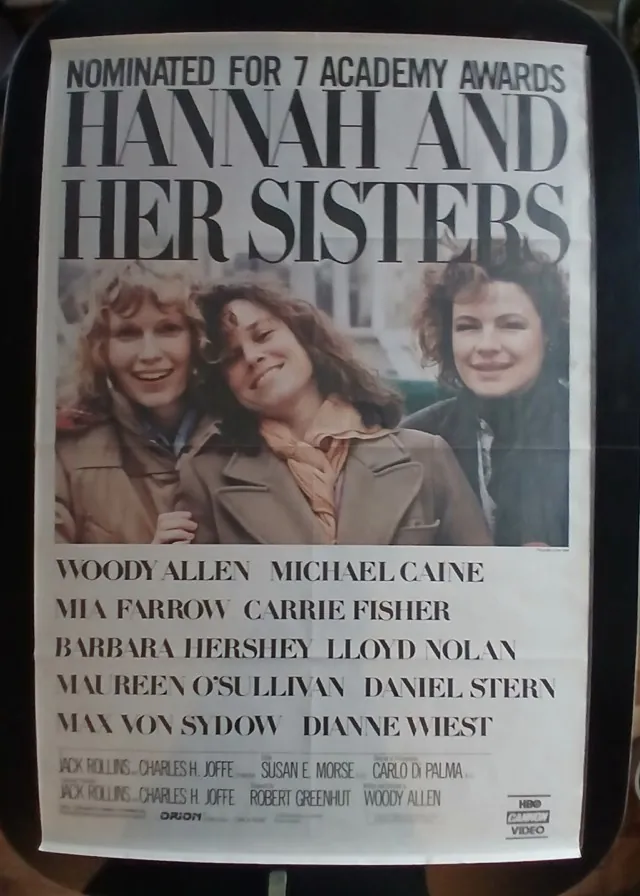 Actual Hannah and Her Sisters — home-video promotional poster front photograph