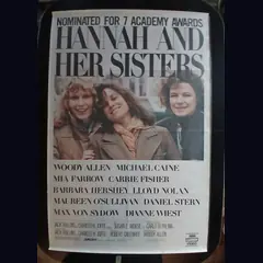 Actual Hannah and Her Sisters — home-video promotional poster detail image 1