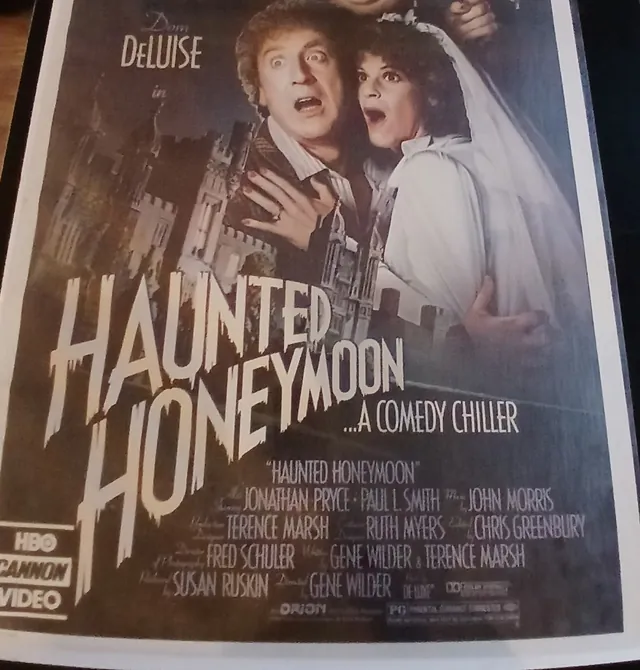 Actual Haunted Honeymoon — home-video promotional poster front photograph