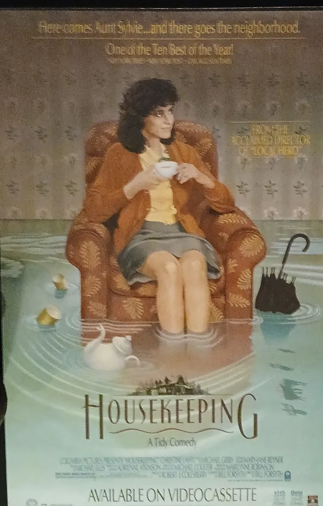 Actual Housekeeping — Columbia videocassette promotional poster front photograph