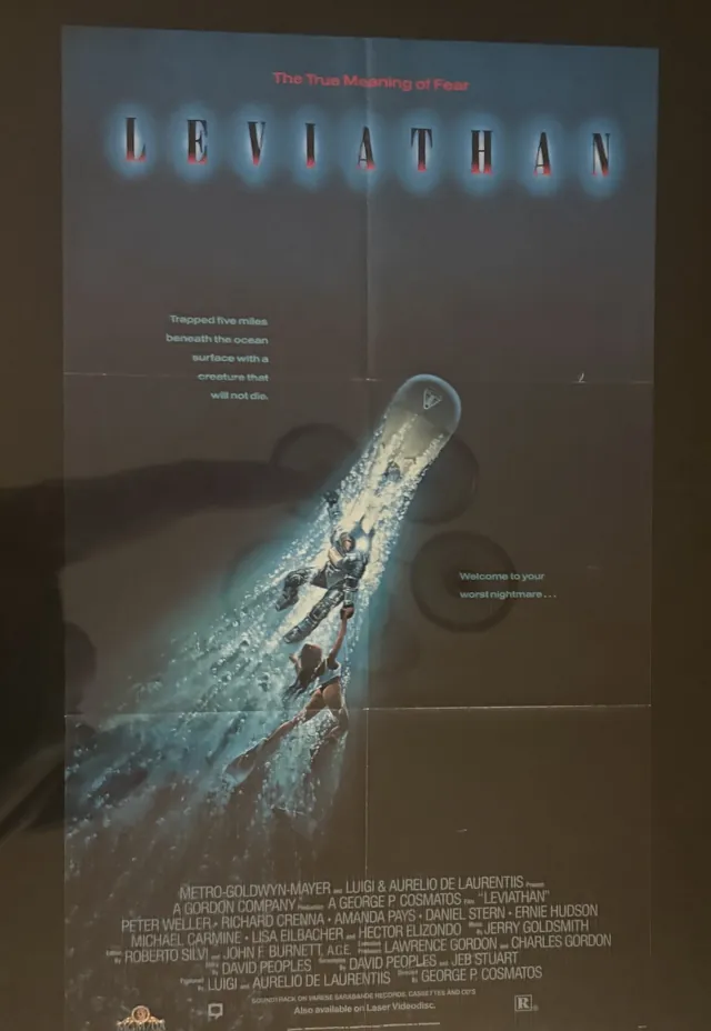 Actual Leviathan - MGM/UA Home Video promotional poster front photograph