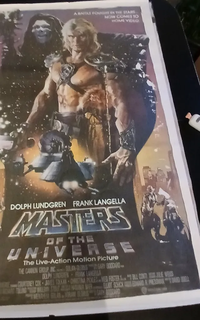 Actual Masters of the Universe — home-video promotional poster front photograph