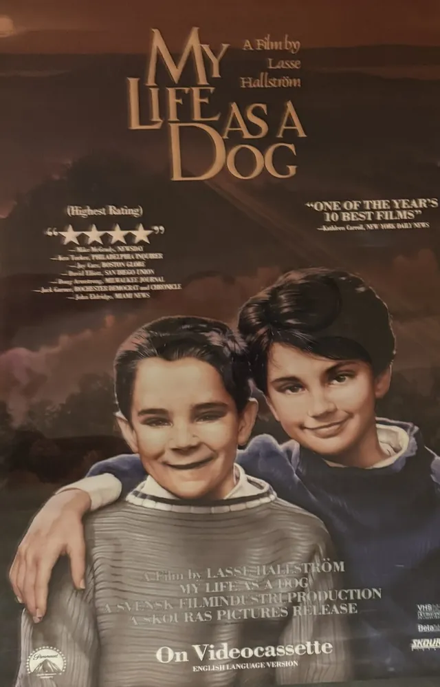 Actual My Life as a Dog — Skouras / Paramount videocassette poster front photograph