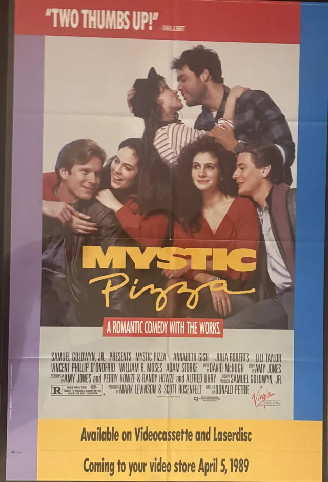 Actual Mystic Pizza - videocassette and laserdisc promotional poster front photograph