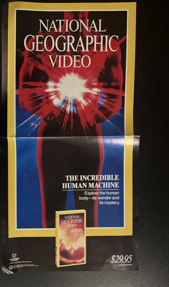 Actual National Geographic Video: The Incredible Human Machine - retail poster front photograph