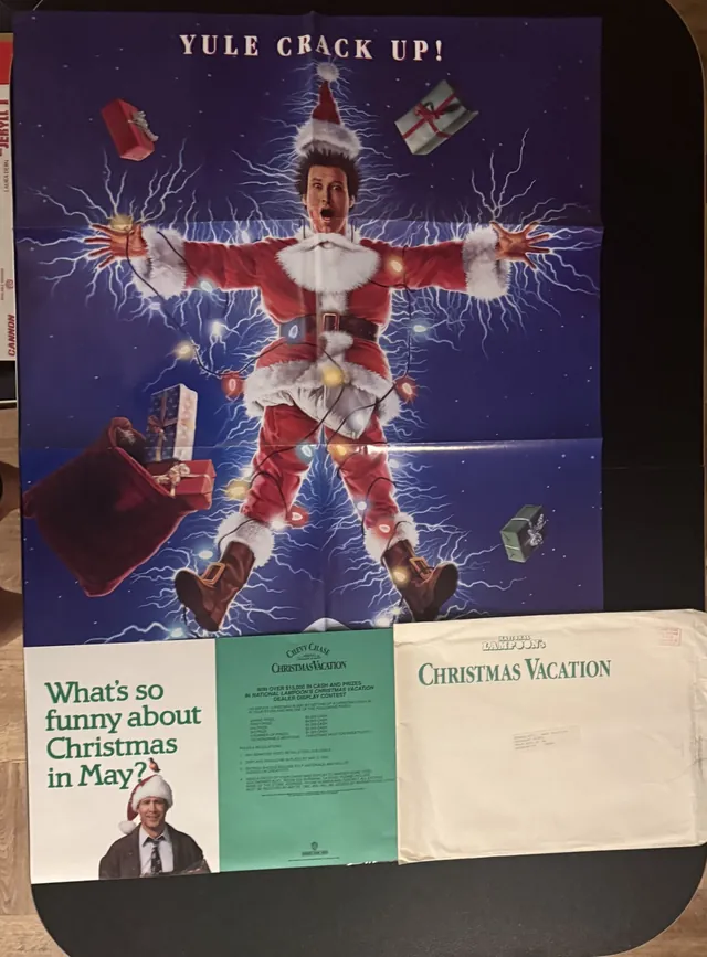 Actual National Lampoon's Christmas Vacation - Yule Crack Up promo kit front photograph