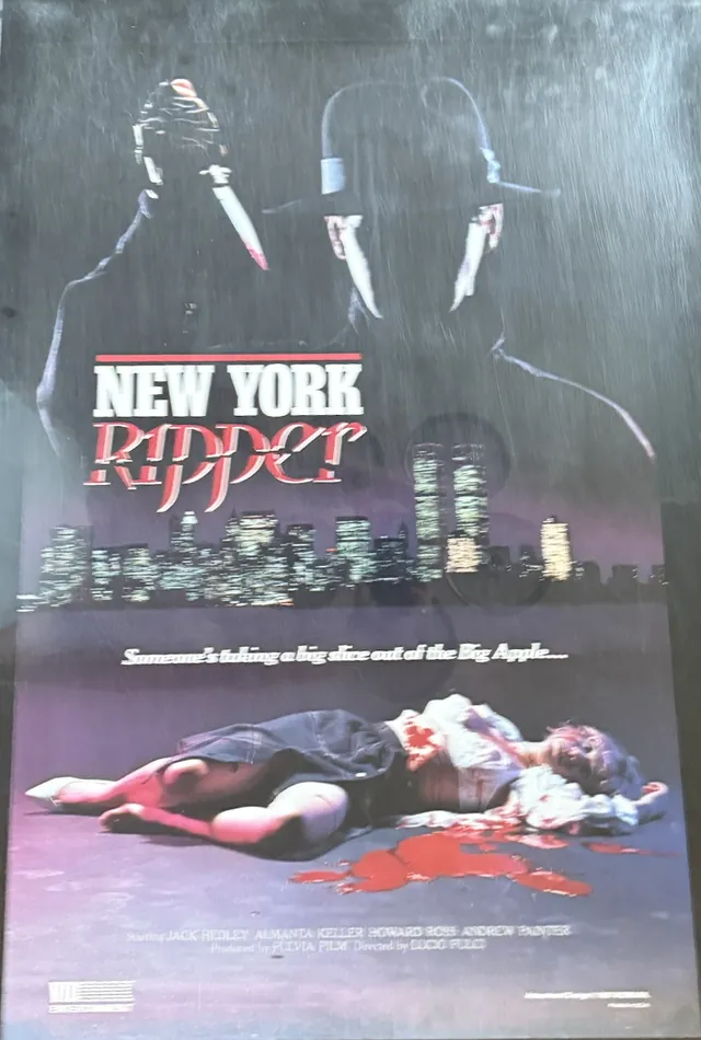 Actual The New York Ripper — Vidmark video promotional poster front photograph