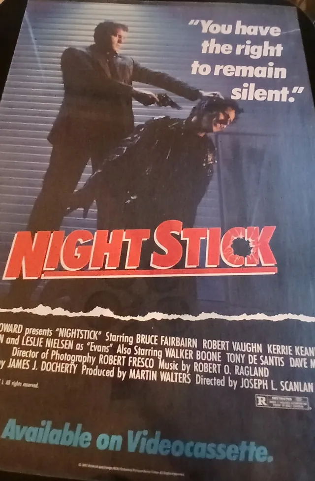 Actual Nightstick — home-video promotional poster front photograph