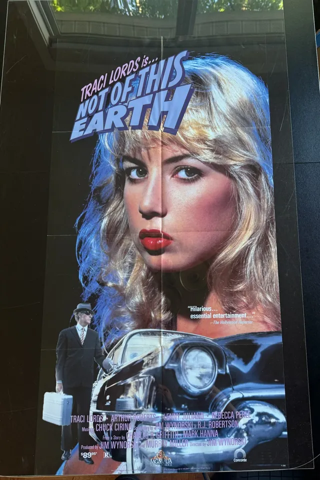 Actual Not of This Earth - Traci Lords video-release one-sheet front photograph