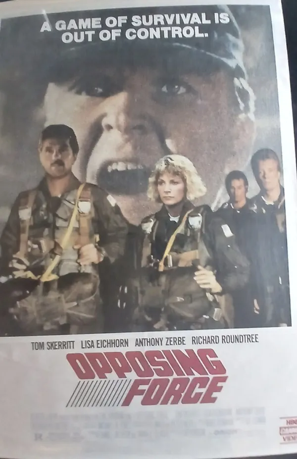 Actual Opposing Force — home-video promotional poster front photograph