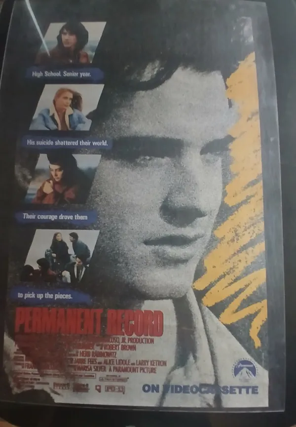 Actual Permanent Record — home-video promotional poster front photograph