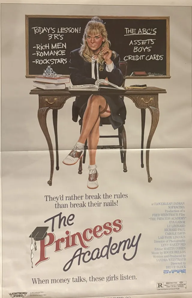 Actual The Princess Academy — Lightning Video promotional poster front photograph