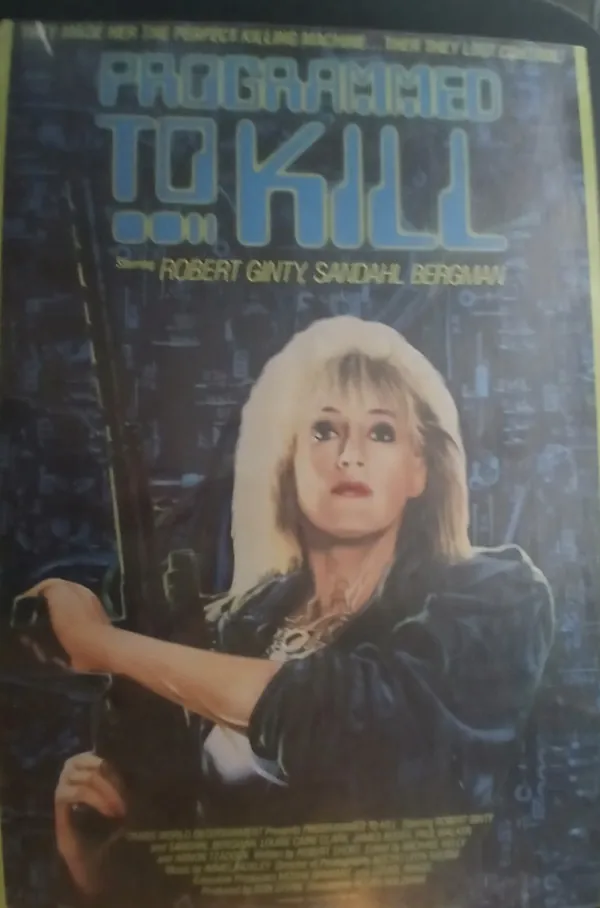 Actual Programmed to Kill — home-video promotional poster front photograph