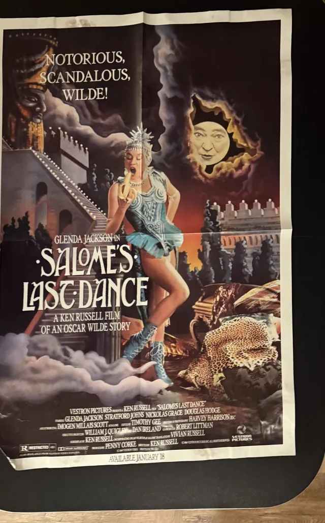 Actual Salome's Last Dance - Vestron promotional poster front photograph