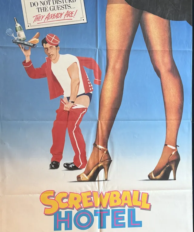 Actual Screwball Hotel - MCA video promotional poster front photograph