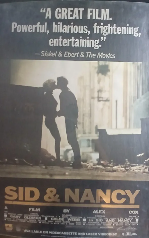 Actual Sid & Nancy — home-video promotional poster front photograph