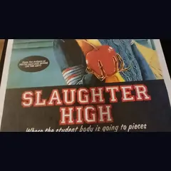 Actual Slaughter High — home-video promotional poster detail image 3