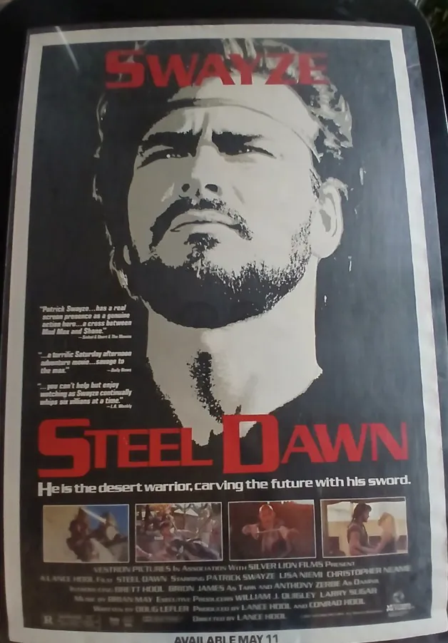 Actual Steel Dawn — home-video promotional poster front photograph