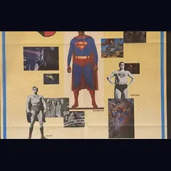 Actual Superman 50th Birthday - Warner Home Video promotional poster detail image 3