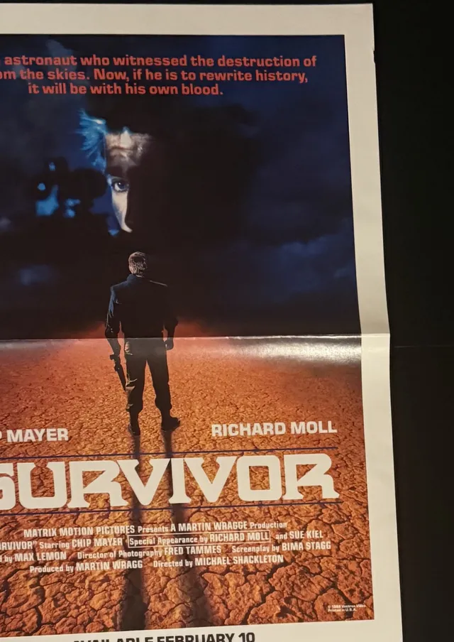 Actual Survivor - Vestron Video promotional poster front photograph