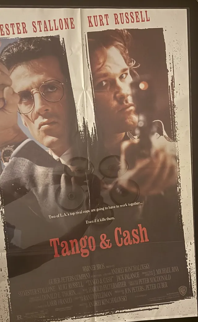 Actual Tango & Cash - Warner Home Video promotional poster front photograph