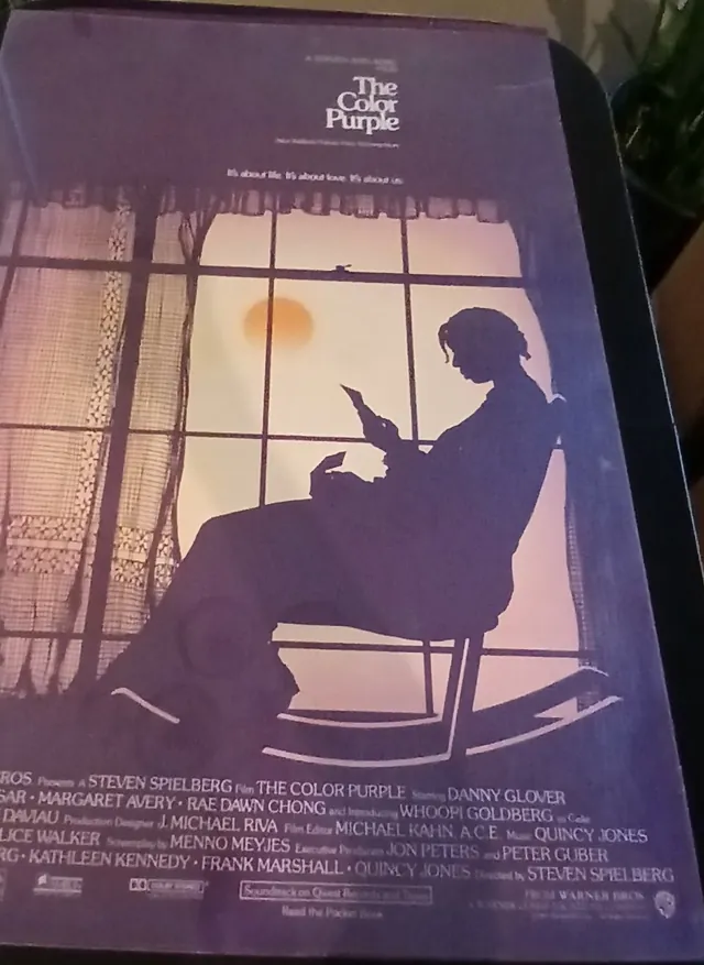 Actual The Color Purple — home-video promotional poster front photograph