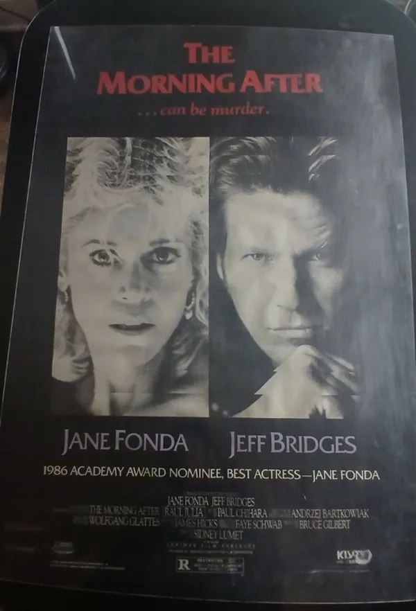 Actual The Morning After — home-video promotional poster front photograph