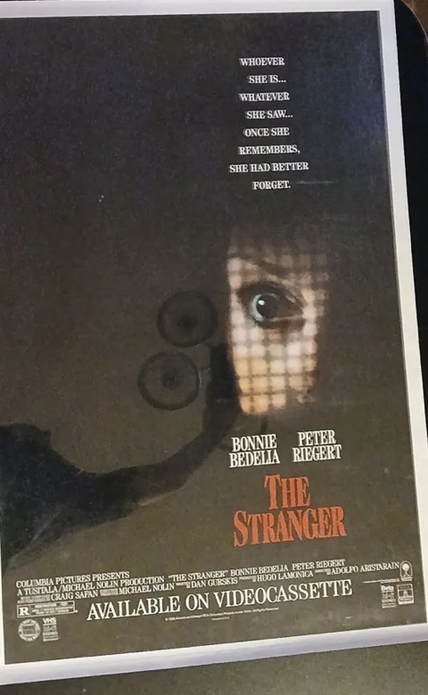 Actual The Stranger — home-video promotional poster front photograph