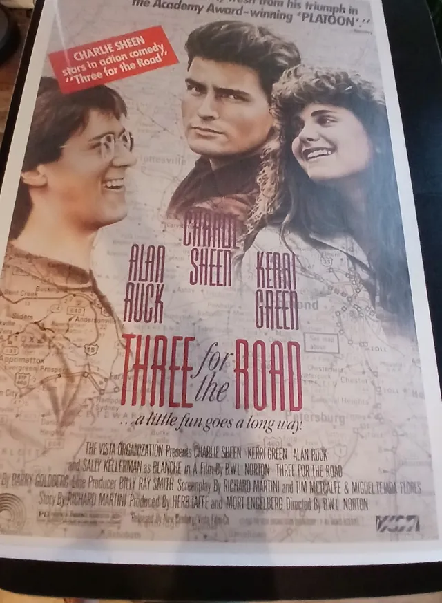 Actual Three for the Road — home-video promotional poster front photograph