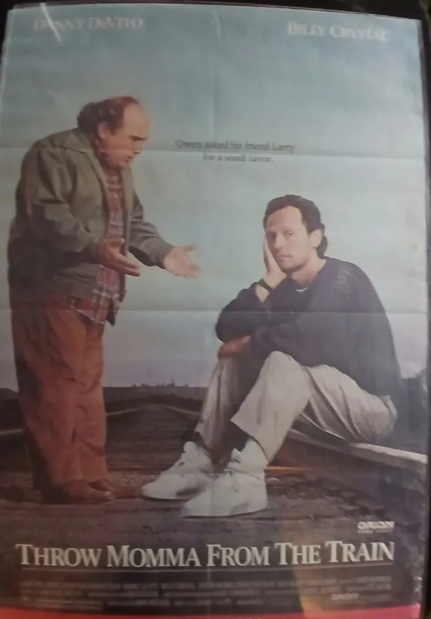 Actual Throw Momma from the Train — home-video promotional poster front photograph