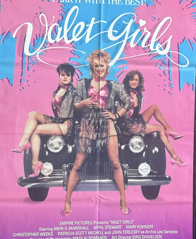 Actual Valet Girls - Empire Pictures video promotional poster front photograph