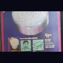 Actual Video Aspirin — retail promotional sales sheet detail image 3