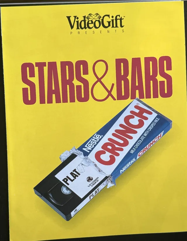 Actual Stars & Bars — VideoGift / Platoon Nestle Crunch promotional poster front photograph